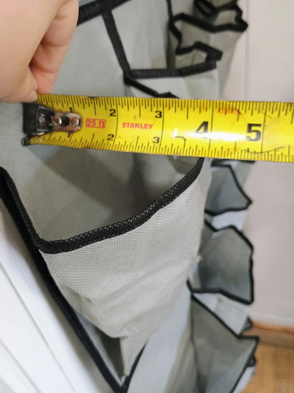 Over-the-Door 24-Pocket Hanging Organizer - Gray